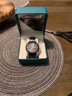 BiBi Black and Gold Men's Chronograph Watch